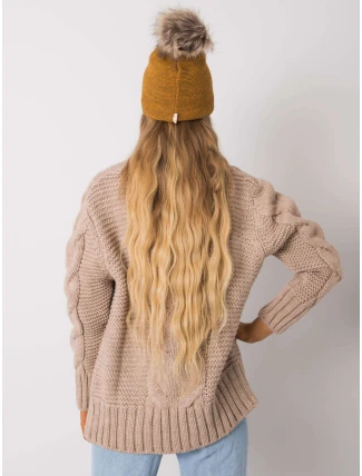 Dámská čepice 69 tmavě žlutá Dámská čepice 69 tmavě žlutá