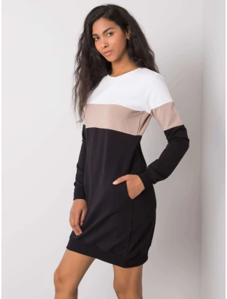 Šaty RV SK 5869.04 bílo-černé