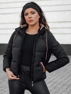 Dámská zimní péřová bunda NORDPUFF s kapucí černá FashionStreet TY4617
