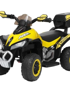 ČTYŘKOLOVÉ BATERIOVÉ AUTO MICRON ŽLUTÉ 1032764