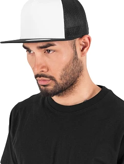 Flexfit 6006 5 panelová Trucker kšiltovka 55.6006 black/white/black