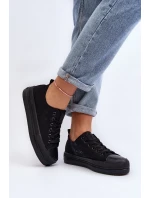 Dámské látkové tenisky Černé Staneva