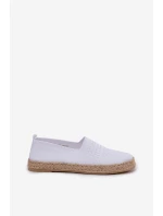 Dámské Espadrilky S Pletením Vinceza 13624 Bílé