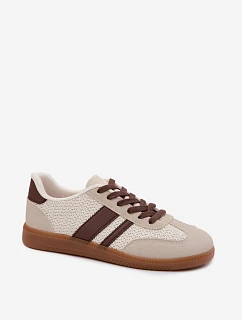 Dámské tenisky s pleteným vzorem hnědé Selvelin