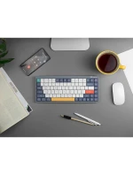 KLÁVESNICE TRACER FINA 84 ŠEDÁ OUTEMU ČERVENÝ SPÍNAČ