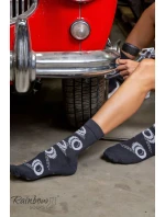 Duhové Rainbow Socks Ponožky Pro automobilového fanouška 3 Párů