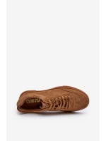 Pánské semišové tenisky Big Star NN174186 Camel