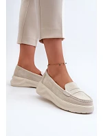 Dámské mokasíny Filidia 24PB18-6889 krémové - Evento