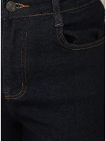 Dámské džíny s vysokým pasem tmavě modré FashionStreet UY2911