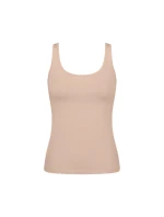 Dámské tílko GO Daily Cotton Tank top - BROWN - béžové 00LZ - SLOGGI Dámské tílko GO Daily Cotton Tank top - BROWN - béžové 00LZ - SLOGGI