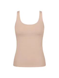 Dámské tílko GO Daily Cotton Tank top - BROWN - béžové 00LZ - SLOGGI