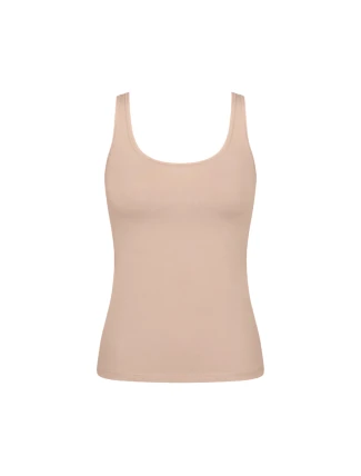 Dámské tílko GO Daily Cotton Tank top - BROWN - béžové 00LZ - SLOGGI Dámské tílko GO Daily Cotton Tank top - BROWN - béžové 00LZ - SLOGGI