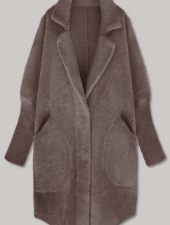 Vlněný přehoz přes oblečení typu alpaka v barvě mléčné čokolády (7108)