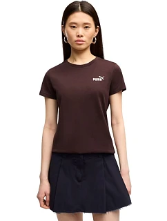 Dámské tričko Puma ESS Small No.1 Logo Tee(s), tmavě hnědé, 682373, 33