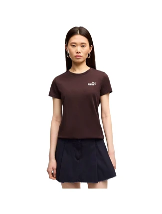 Dámské tričko Puma ESS Small No.1 Logo Tee(s), tmavě hnědé, 682373, 33 Dámské tričko Puma ESS Small No.1 Logo Tee(s), tmavě hnědé, 682373, 33