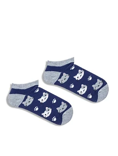 Dětské a mládežnické ponožky Kotky Modré
