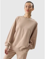 Dámská oversize mikina 4F - béžová Dámská oversize mikina 4F - béžová
