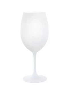 Bílá sklenice na víno 350 ml