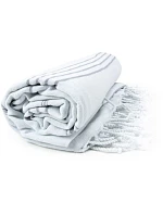 The One Towelling Hamam Sultan Hamam ručník "Sultan" 48.1019 white/grey The One Towelling Hamam Sultan Hamam ručník "Sultan" 48.1019 white/grey