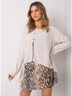 Šaty DHJ SK 21451.50 béžová Šaty DHJ SK 21451.50 béžová