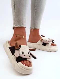 Dámské pantofle BG178 model 198730 Ecru - Step in style