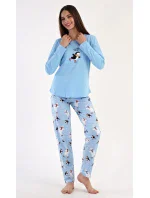 Dámské pyžamo dlouhé Tučňák na ledě