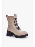 Boty na podpatku model 201012 Step in style Boty na podpatku model 201012 Step in style