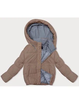 Tmavě béžová dámská sportovní bunda (3096)