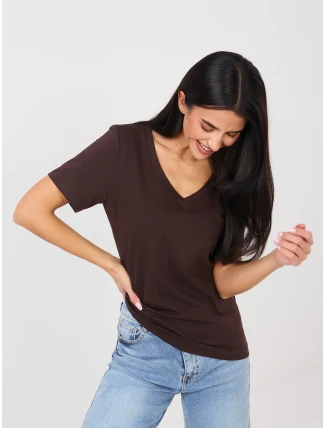 Tričko RV TS A1095.33 tmavě hnědé