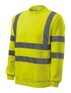 HV Essential mikina unisex fluorescenční žlutá