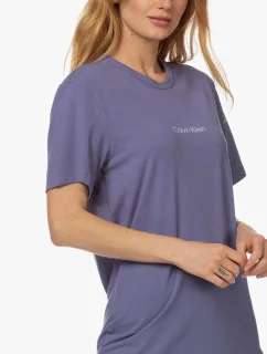 Dámské tričko Lounge QS6756E - VDD - Borůvková - Calvin Klein