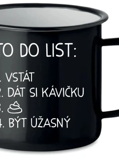 TO DO LIST: BÝT ÚŽASNÝ - černý plecháček 350 ml