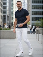 FashionStreet pánská tmavě modrá polokošile PX0605