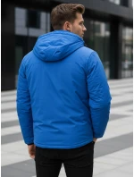 Pánská zimní bunda s kapucí modrá FashionStreet TX5120