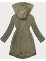 Lehce zateplená dámská bunda v olivové barvě s kapucí LHD (LHD-24589) Lehce zateplená dámská bunda v olivové barvě s kapucí LHD (LHD-24589)