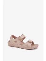 Dámské pěnové sandály na platformě Big Star – béžové