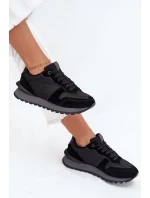 Dámské kožené tenisky Big Star HI-POLY SYSTEM – černé