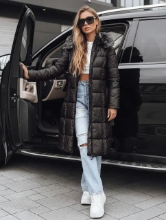 Dámská zimní prošívaná bunda s kapucí černá FashionStreet TY5489