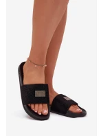 Dámské Pantofle Na Pěnové Podešvi S Kožešinou Big Star SS274716 Černé