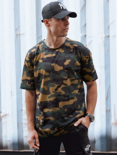 Pánské khaki maskáčové tričko FashionStreet RX5594