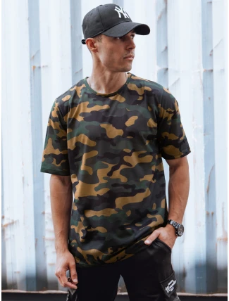 Pánské khaki maskáčové tričko FashionStreet RX5594