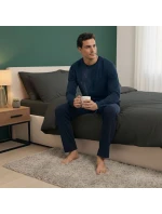 Pánské pyžamo 43455 New blue - HENDERSON