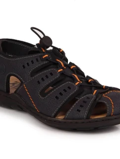 Rieker M 22021-14 tmavě modré vestavěné sandály