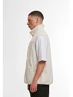 Build your Brand BY 407 Unisex fleeceová vesta "Bonded Sherpa" 56.0407 white sand