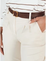 Dámské kalhoty CHITRAS ecru chinos FashionStreet UY1884 Dámské kalhoty CHITRAS ecru chinos FashionStreet UY1884