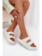 Dámské Pěnové Pantofle S Přezkami Vinceza 76056 Bílé