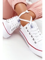Dámské Klasické Nízké Tenisky Big Star DD274336 Bile