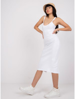 Bílé vypasované šaty San Diego RUE PARIS