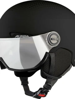 Lyžařská helma ALPINA ARBER VISOR Q LITE BLACK 54-58 (VÝPRODEJ)