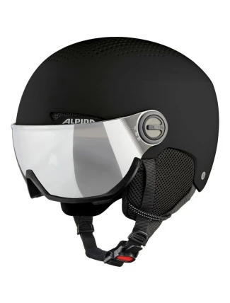 Lyžařská helma ALPINA ARBER VISOR Q LITE BLACK 54-58 (VÝPRODEJ)